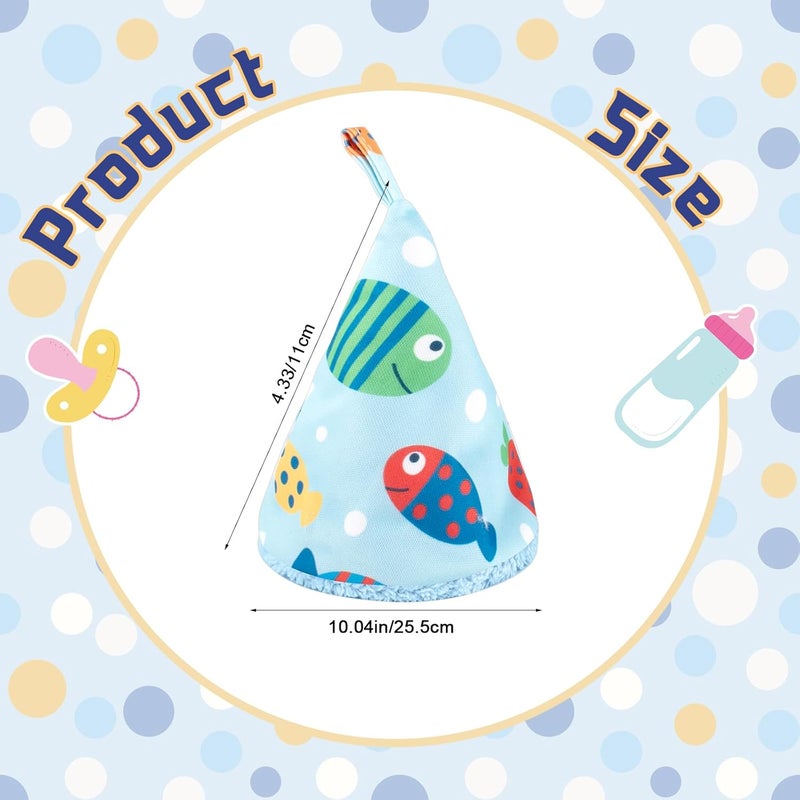 YSSPPOY 6 Pcs Coral Velvet Peepeeteepe Baby Boy, Strong Water Absorption Pee Peep Teepee for Baby Boy, Reusable Pee Covers for New Parents Gift - Image 4